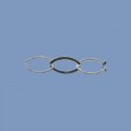 Sterling Silver Marquise Chain - 7" Long