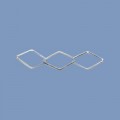 Sterling Silver Diamond Chain - 7" Long 