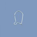 Sterling Silver Kidney Shape Earwires - Pair