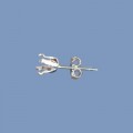 Sterling Silver Earstuds for 5mm Stones - Pair