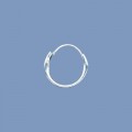 Sterling Silver Hinged Hoops - 12mm - Pair