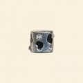 Pandora Style Crystal Metal Beads