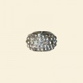 Pandora Style Metal Beads with Inset Crystals