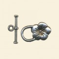 Pewter Effect Bar and Ring Fastener