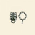 Antique Silver Plated Pendant Bail - 7mm 