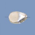 Silver and Mineral Nugget Bead - 23mm x 15mm 