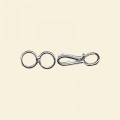 Silver Plated Hook and Link - 10mm - Pack of 10