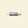 Silver Plated Barrel Clasp - 10mm 