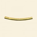 Gold Plated Tubes - 25mm - Pack of 10