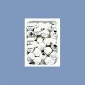 Silver Fluted Round Beads - 3mm 