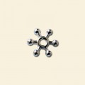 Silver Plated Spacer - 10mm - Pack of 10