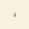 Gold Plated Cord End - 2.5mm Diameter - Pack of 10