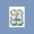 Silver Fluted Round Bead - 8mm 