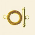 Gold Plated Bar and Ring Fastener