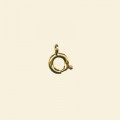 Gold Plated Bolt Ring - 6mm - Pack of 10