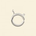 Silver Plated Bolt Ring - 14mm 