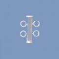 Silver Two String Sliding Clasp - 15mm 