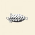 Silver Plated Push In Clasp - 20mm 