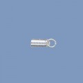 Silver Coil Ends - 5mm x 2.5mm 