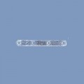 Silver Four Hole Bars - 20mm 