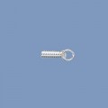 Silver Coil Ends - 5mm x 1mm 