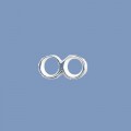 Silver Joined Closed Rings - 6mm 