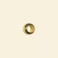 Gold Plated Large Hole Spacers - 7mm - Pack of 10 