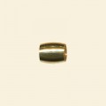 Gold Plated Large Hole Spacers - 9mm x 5mm - Pack of 10 