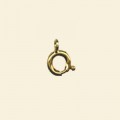 Gold Plated Bolt Ring - 7mm - Pack of 10 