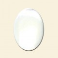 Mother of Pearl Flat Backed Cabochon - 25mm x 18mm 