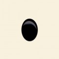 Black Onyx Cabochon - 8mm x 6mm 