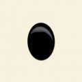Black Onyx Cabochon - 10mm x 8mm 