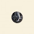 Snowflake Obsidian Cabochon - 8mm Round