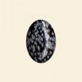 Snowflake Obsidian Cabochon - 14mm x 10mm 