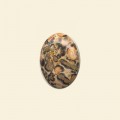 Leopard Skin Agate Cabochon - 10mm x 8mm 