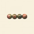 Unakite Beads - 6mm - Pack of 10
