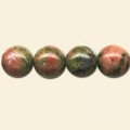 Unakite Beads - 10mm - Pack of 10 