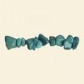 Chinese Turquoise Tumblechip Bead - 36" String
