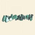 Malachite Tumblechip Bead (Grade AB) - 36" String