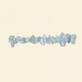 Blue Topaz Tumblechip Bead (Dyed) - 36" String