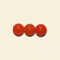 Orange Dyed Jade Round Beads - 8mm - 16" String 
