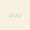 White Dyed Jade Round Beads - 6mm - 16" String 