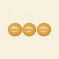 Yellow Dyed Jade Round Beads - 10mm - 16" String 