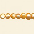 Gold Freshwater Pearls - 6mm to 7mm - 16" String 