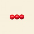 Red Dyed Howlite Round Bead - 6mm - 16" String