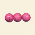 Pink Dyed Howlite Round Bead - 10mm - 16" String