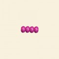Pink Dyed Howlite Rondelle Bead - 8mm - 16" String
