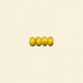 Yellow Dyed Howlite Rondelle Bead - 8mm - 16" String