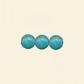 Aqua Dyed Howlite Coin Shape Bead - 12mm - 16" String