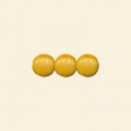 Yellow Dyed Howlite Coin Shape Bead - 12mm - 16" String